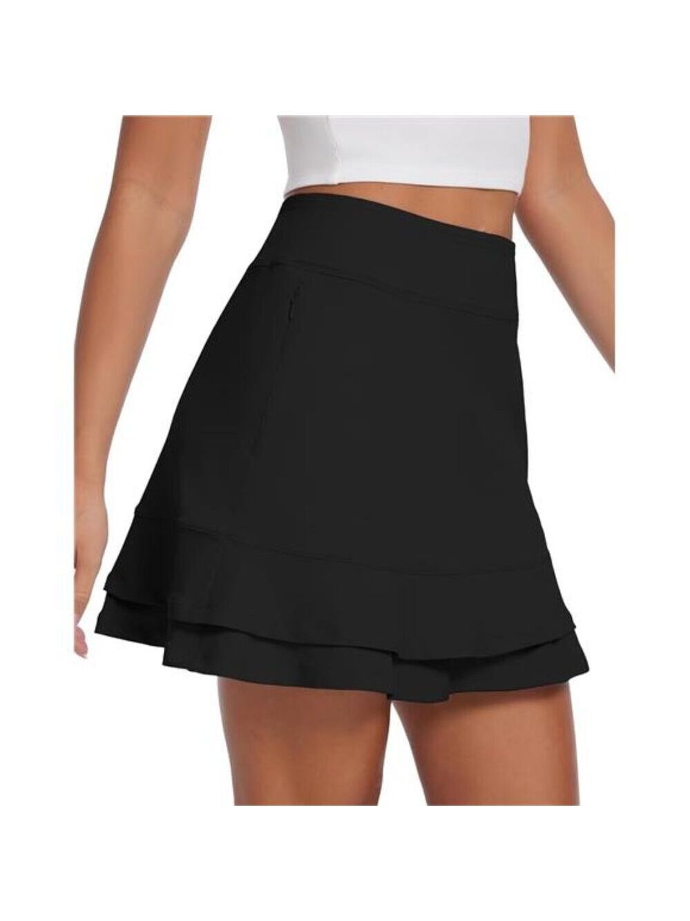 Womens Tennis Skort High Waisted Athletic Golf Running Workout Skirt with Pocket